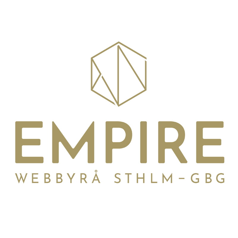 empire webbyrå logo guld