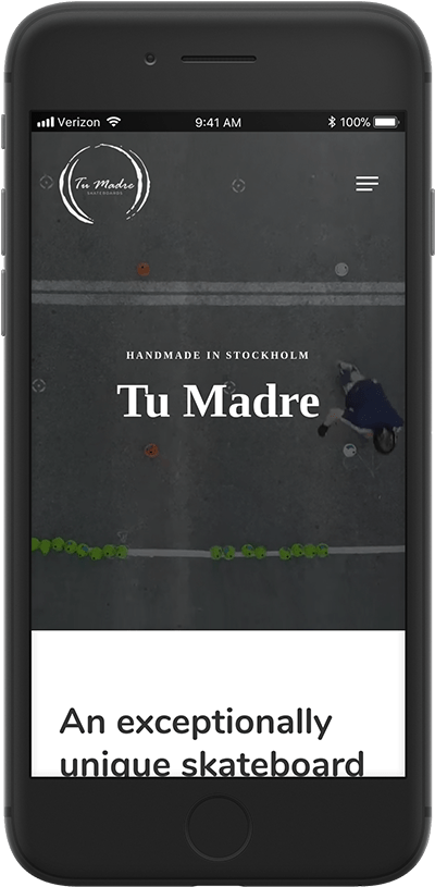 tu madre responsiv design av webbyrå